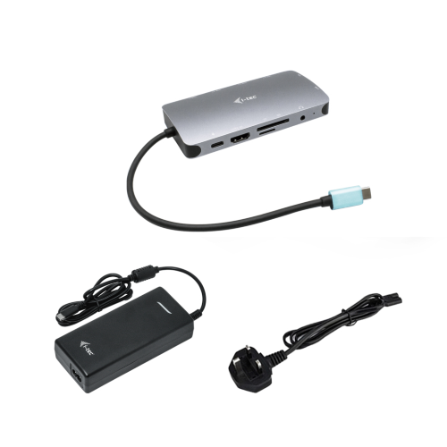 I-TEC DOCKING STATION USB-C METAL NANO DOCK HDMI/VGA + LAN + POWER DELIVERY 100 W + CHARGER 112W (BU